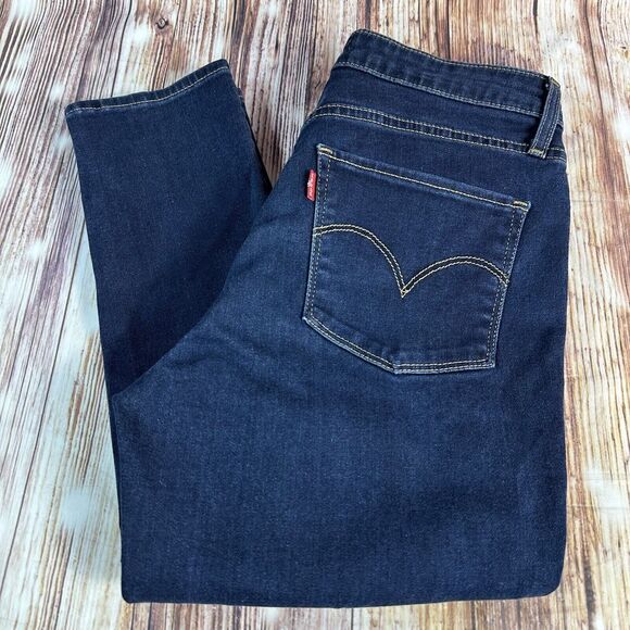 Levi's 721 HIGH RISE SKINNY Womens Size 29 Blue Jeans Denim Pants 27x28 - Picture 1 of 9